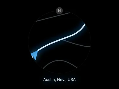Neon Map or Neon Navigation black blue map navigation neon north