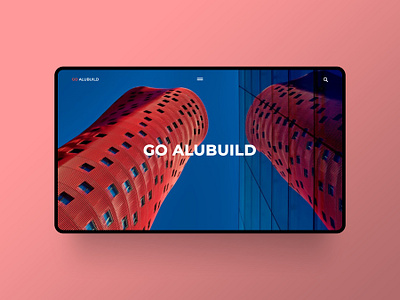 Landing Page - Go Alubuild Website design landing page ui ux web website design