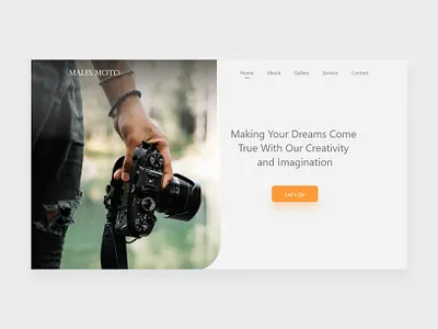 Photography Website Design clean design minimalist model photography ui ux ui design website design