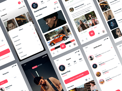 Social App UI / UX by irakli talavadze on Dribbble