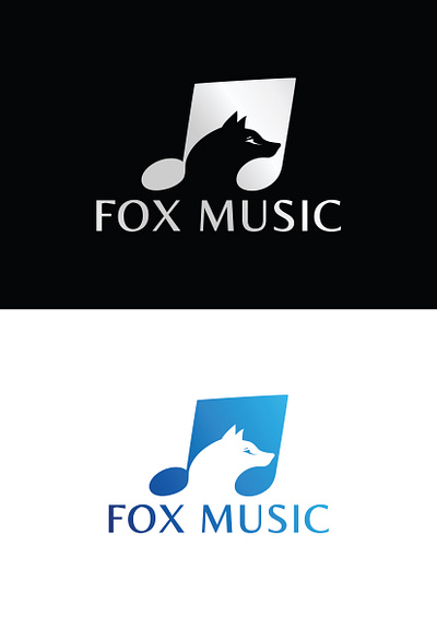 Fox music logo design behance fiverr design fox logo graphic design illustrator logo expart logo idea logo inspiration logodesign logotype minimalist logo modern logo music logo negative space logo pinterest ui unique logo upwork