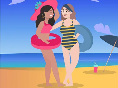 Summer design illustration summer vector web