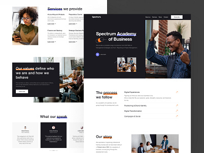 Spectrum Home page design home page home page design landing landing page landing page design ui user interface ux web web design website