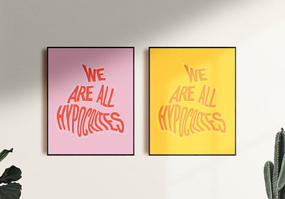 We are all hypocrites activism design environment environmental handlettering illustration lettering procreate type typography