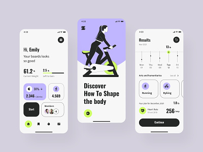 Body shape app active mobile activity app app design application design mobile mobile app mobile application sport ui user experience user interface ux
