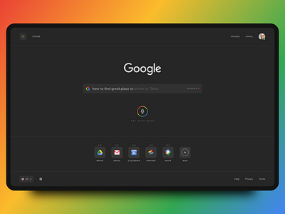 Google Search - Redesign Concept adobexd colors ui ux uxdesign webdesign website