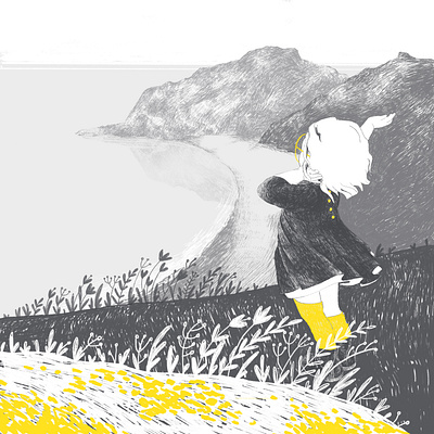 Cartoon charachter design. Landscape. Illustration. charachter design character design illustration illustration yellow black ukraine