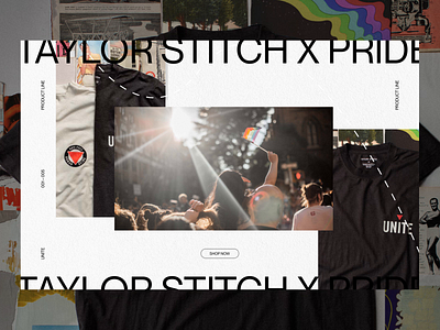 Taylor Stitch x Pride animation art direction branding campaign creative direction design ecommerce graphic design illustration motion graphics pride product design rogue studio taylor stitch typography ui ux web web design website