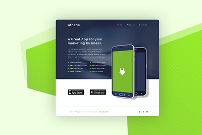 App Download Page app download landing page photoshop ui ui design uiux uxdesign website