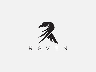 Raven Logo 3d animation app black raven branding crow crow logo design game graphic design illustration logo motion graphics raven raven logo raven vector strong ui ux vector