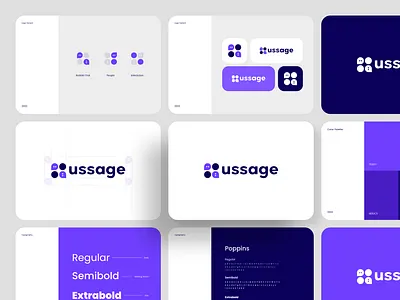 Ussage - Brand Identity brand brand guide brand guidelines brand identity branding chat chat logo guidelines identity logo logo design logo symbol logogram logomark logotype message message app message branding message logo visual identity