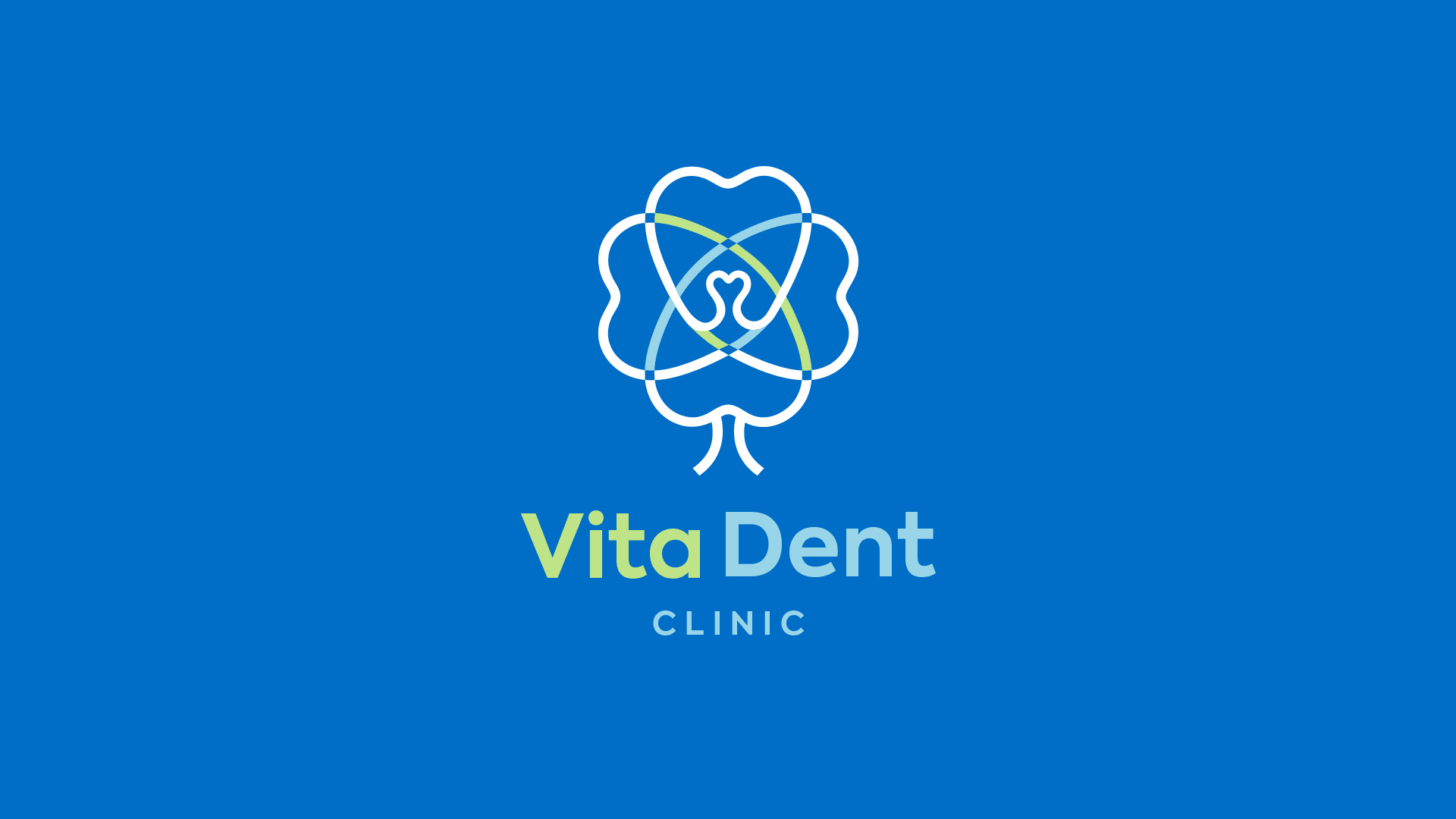Dental center Vitadent logo design dentel center