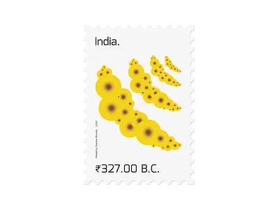 Banana. banana design graphic graphic design graphicdesign illustration philately stamps typogaphy typography vector white yellow