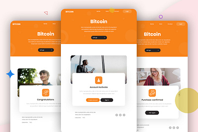 Bitcoin website bitcoin landing page ui ui design uidesign uiux website