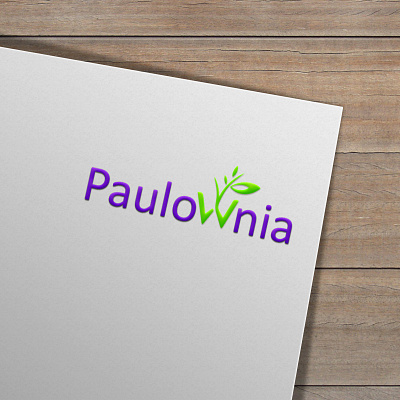 Paulownia brand branding branding design business design icon idea illustration logo mock up mockup mockups photoshop typography vector