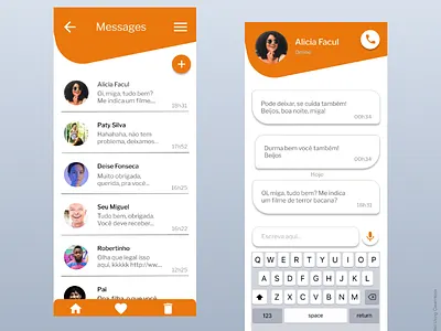 Daily UI #13 dailyui dailyuichallenge design direct messaging dm message message app messenger messenger app talk ui user interface