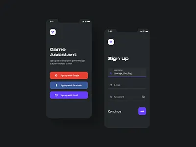 Sign Up Form | #CreateWithAdobeXD adobe xd clean createwithadobexd dark ui design form mobile playoff register sign in sign up ui