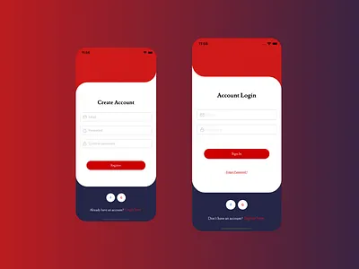 Auth Screen app login design login page mobile mobile app signup ui ux