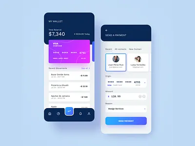 Digital Wallet credit card wallet wallet app wallet ui