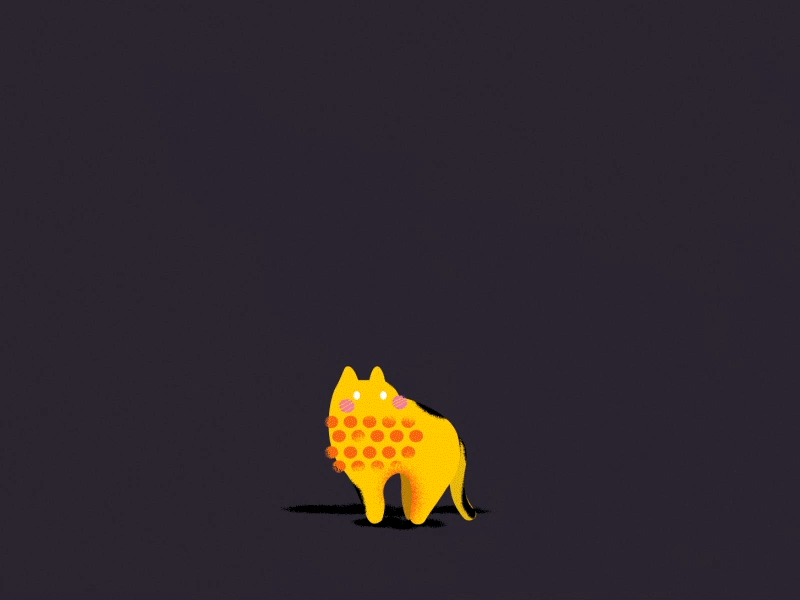 Curious Cat colors creative illustration motion motion design