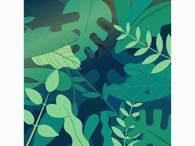 Mustached Explorer 2d animation animation exploration explorer forest gif animated gif animation illustration jungle motion design motion graphics mustache nature plants vector