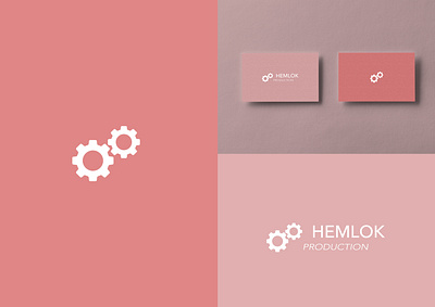 Hemlok Production - Minimalist Design branding design designer flat gear graphic design icon illustrator logo minimal typography website