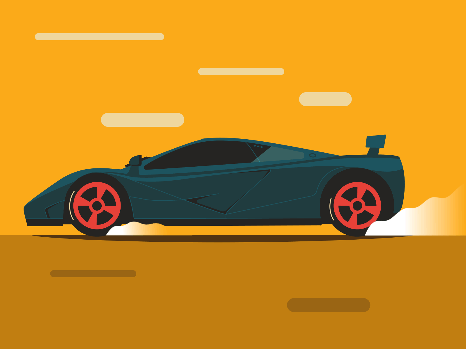McLaren F1 animation car fast illustration mclaren motion racing speeding