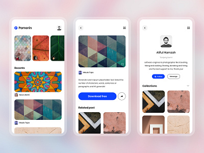 Pamerin images gallery app design figma ui ui ux ux