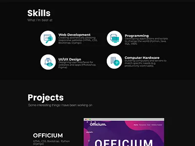Personal Website Mockup figma mockup web design web development website website mockup