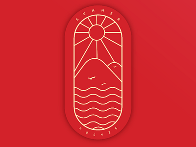 Summer season art artist brandidendity entrepreneurs logo startup