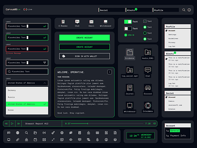 Dronies NFT - CorvusOS component library component library crypto design library design system design system starter kit dronies droniesnft ios library nft product design ui ux