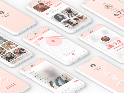 Rate Me | UI Design app black mirror clean clear design pink rate me social app social media social media app social media design social network socialmedia transparent ui ui ux ui design uidesign ux white