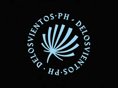 Delosvientos Logo 2019 blue branding design logo nature phone photo photography studios vector wind