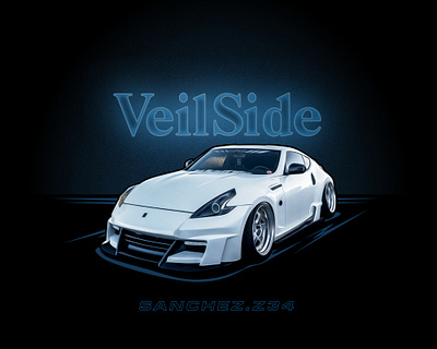 Nissan 370Z 370z car cars digital digital illustration digital painting illustration import car imports nismo nissan