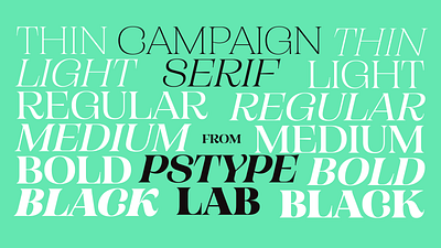 Campaign Serif is Out Now campaign design font foundry new release pstype pstypelab serif typeface