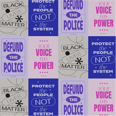 BLM Posters art black lives matter branding design fonts graphic graphic design illustration layout poster poster design typography