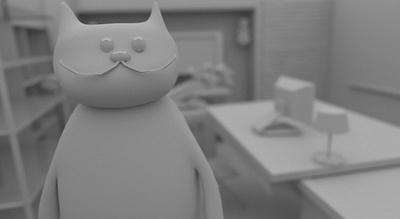 :-) 3d 3d art 3dsmax character clay cute