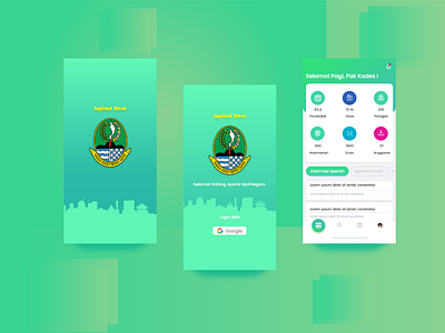 App Pengelola Desa mobile app uiux ux design