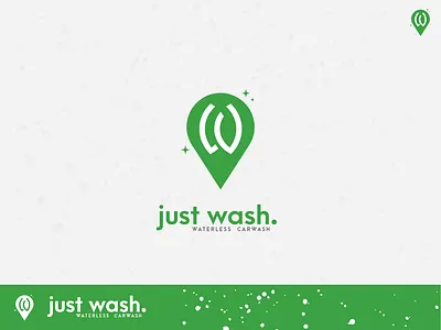 Just Wash brand brand identity branding car wash concept logo minimal minimalist logo minimalistic waterless wash