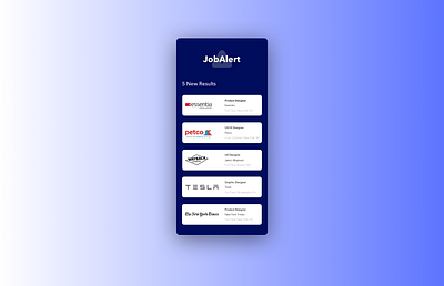 Daily UI Challenge #50 Job Listing app branding dailyui dailyui050 design gradient joblisting typography ui