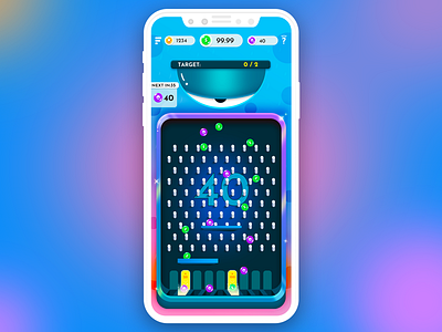 Plinko game ui design design game ui 设计