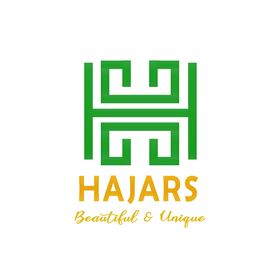 hajars design flat logo typography