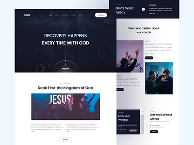 SOG - Church Profile Website chruch conference church profile clean website hero home ui design uidesign userinterface ux design uxdesign web clean web design website website design