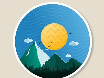 Landscape color design illustraion imagination