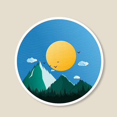 Landscape color design illustraion imagination