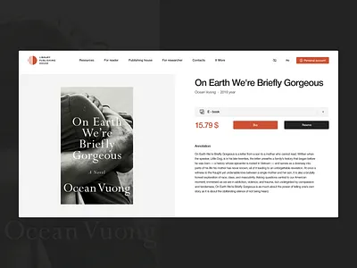 SFU library - Product card black books bookstore clear design figma publishing house red ui web