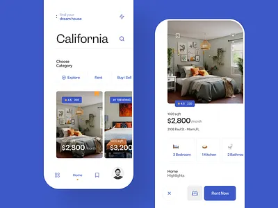 🏢 Real Estate App app booking claw clawinteractive design guest home home rent hotel hotel booking interface mobile mobile app real estate rent home ui ux wahab wstyle