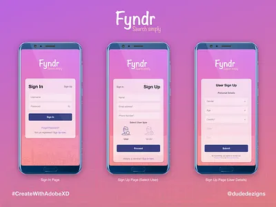 CreatewithadobeXD | DudeDezigns app dude dezigns flat graphic design illustrator ui uiux user interface design ux vector