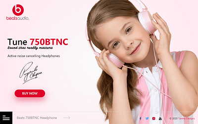 BeatsAudio Product landing page design design landing page design uidesign uiux