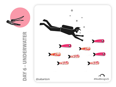 Day 6 - Underwater art character concept concept art concept design conceptual design designthursday fish illustration illustrator minimalism photoshop sabartism underwater vector visual visual art visual design visualization